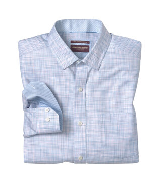 JOHNSTON & MURPHY Classic Fit Blue Pink Shirt