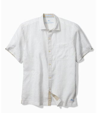 TOMMY BAHAMA Classic Fit White Paradise Breezer Shirt