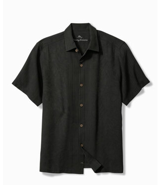 TOMMY BAHAMA Classic Fit Black Maui Border Shirt