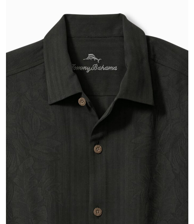 Classic Fit Black Maui Border Shirt