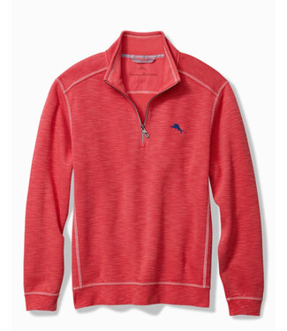 TOMMY BAHAMA Siren Scarlet Tobago Bay 1/4 Zip