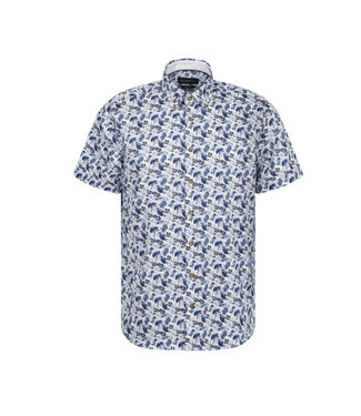 BUGATTI Modern Fit White Floral Shirt