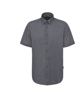BUGATTI Modern Fit Navy Block Shirt