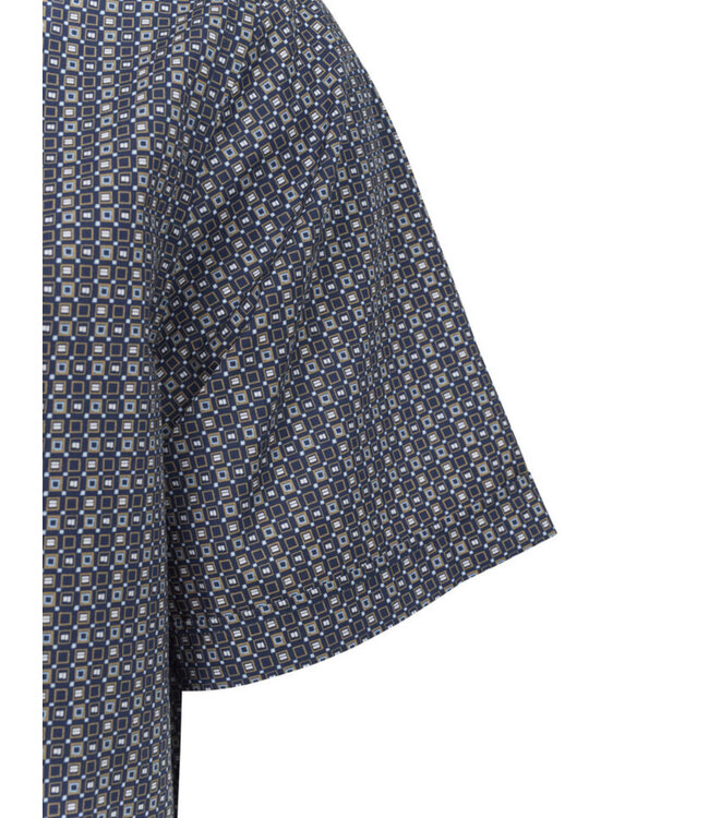 Modern Fit Navy Block Shirt