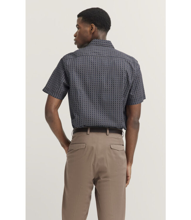 Modern Fit Navy Block Shirt