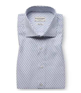BRUUN & STENGADE Slim Fit White Coric Shirt