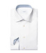 Modern Fit White with Blue Trim Shirt
