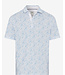 BRAX White Floral Pico Polo