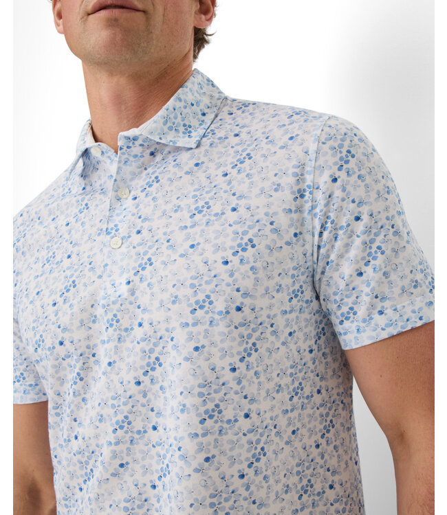 White Floral Pico Polo