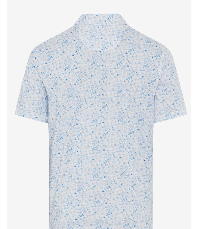 White Floral Pico Polo