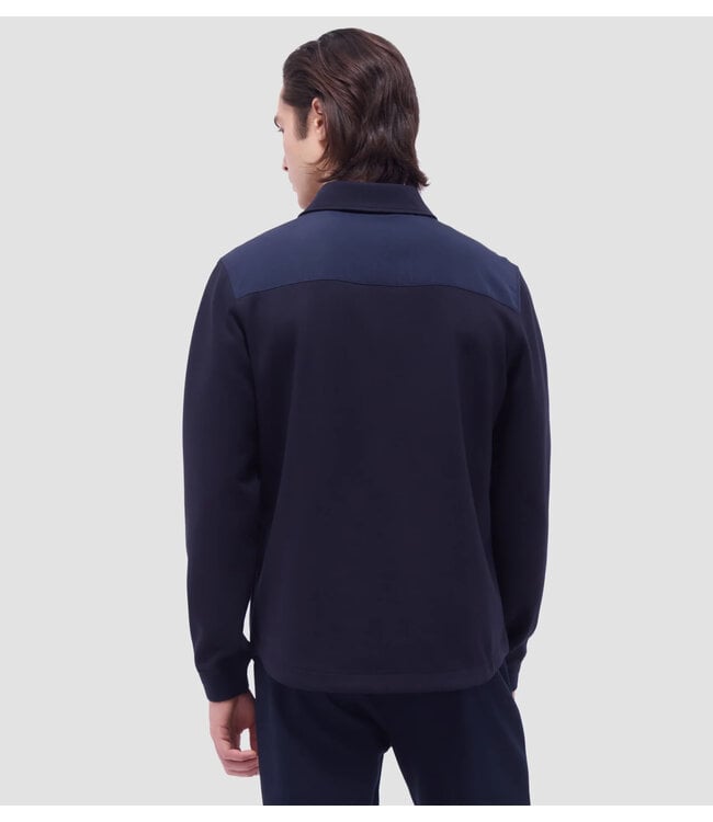 Navy Snap Button Overshirt