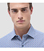 Modern Fit Navy Tan Print Shirt