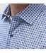 Modern Fit Navy Tan Print Shirt
