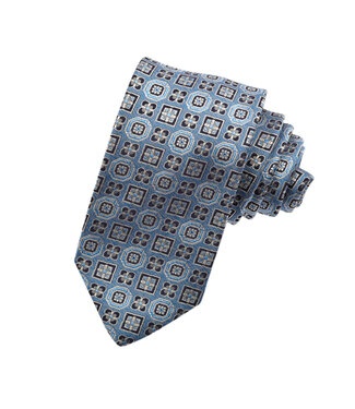 DION Blue  Black Print Tie