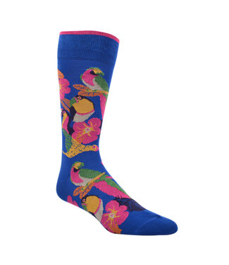 DION Bright Blue Macaw Socks