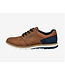 BUGATTI Tan Navy Lace Up Shoes