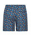 Navy Fish Swim Trunks