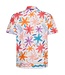 Modern Fit White Watercolour Flowers Shirt