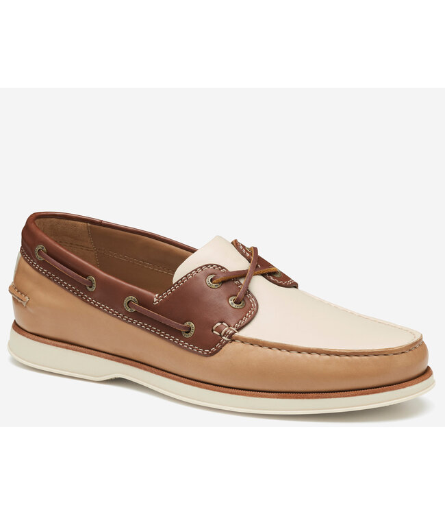 Tan Multi Monaco Sheepskin Boat Shoes