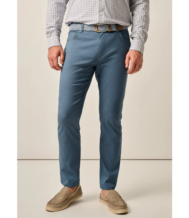 Classic Fit Lake Blue Atlas 5 Pocket Pants