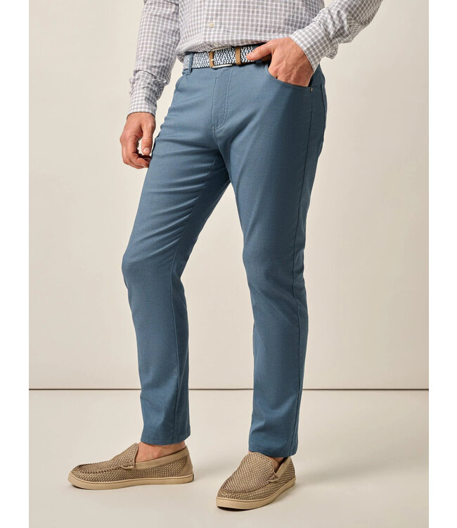 Classic Fit Lake Blue Atlas 5 Pocket Pants