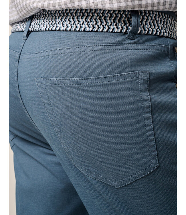 Classic Fit Lake Blue Atlas 5 Pocket Pants