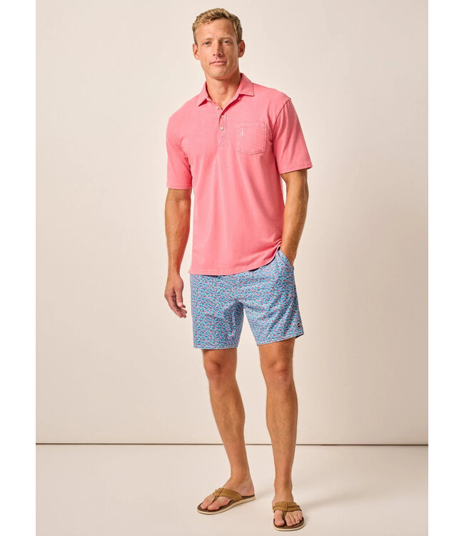 Red Fin Blue Fin Swim Trunks