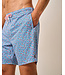 Red Fin Blue Fin Swim Trunks
