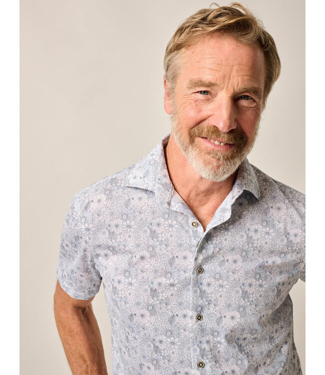 Classic Fit Blue Grey Kayce Shirt