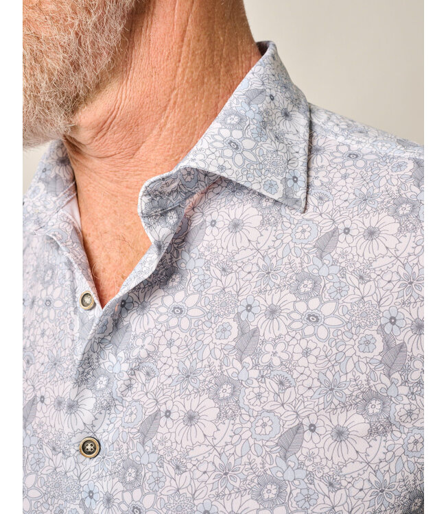 Classic Fit Blue Grey Kayce Shirt