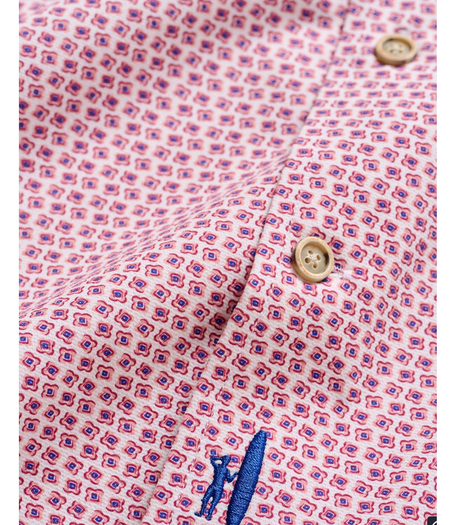 Classic Fit White Red Caspian Shirt