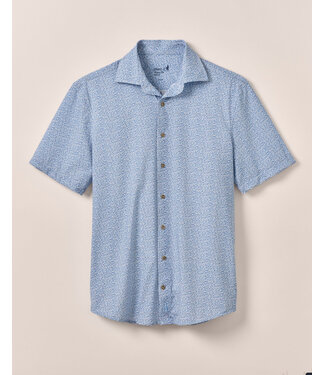JOHNNIE-O Classic Fit Blue Waylan Shirt
