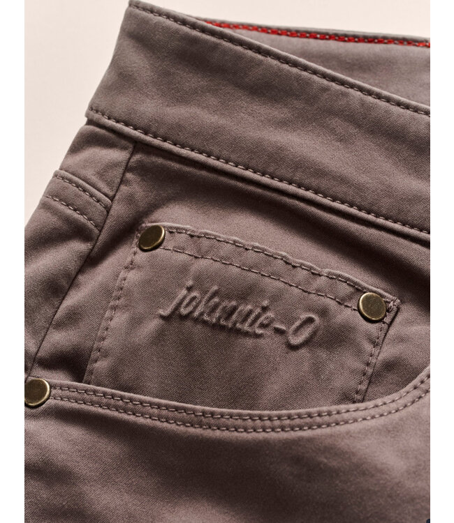 Classic Fit Pewter Carmel 5 Pocket Pants