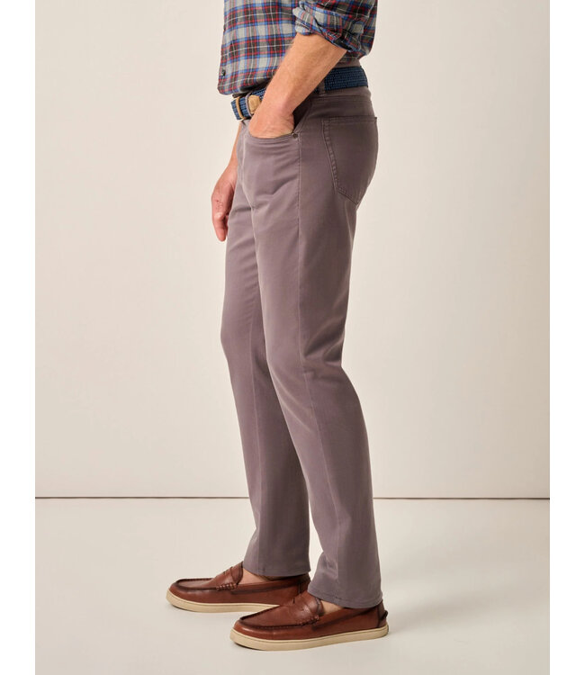 Classic Fit Pewter Carmel 5 Pocket Pants