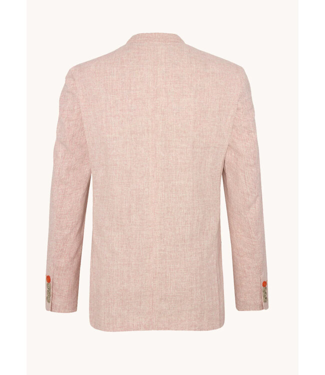 Slim Fit Red Small Check Sport Coat