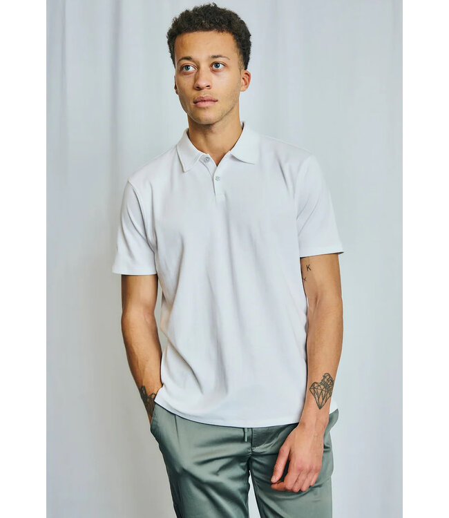 White Ishigaki Polo