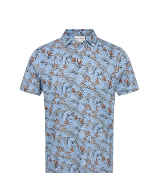 BRUUN & STENGADE Blue Iriomote Leaf Polo