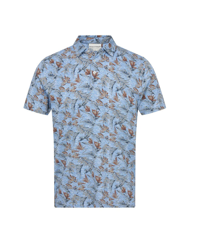 Blue Iriomote Leaf Polo