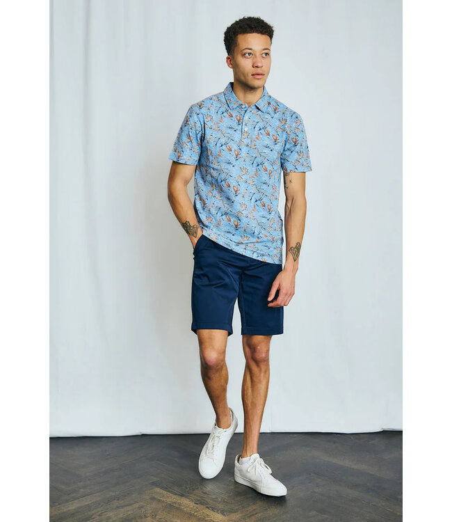 Blue Iriomote Leaf Polo