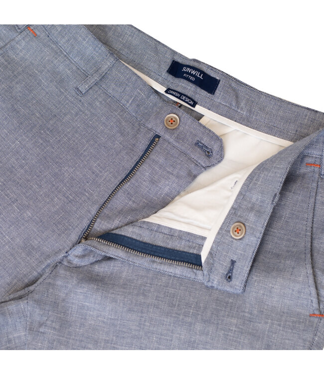 Modern Fit Light Blue Casual Pants