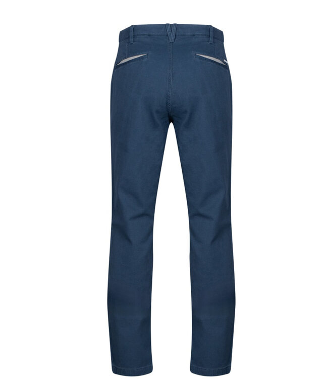 Modern Fit Blue Cotton Pants