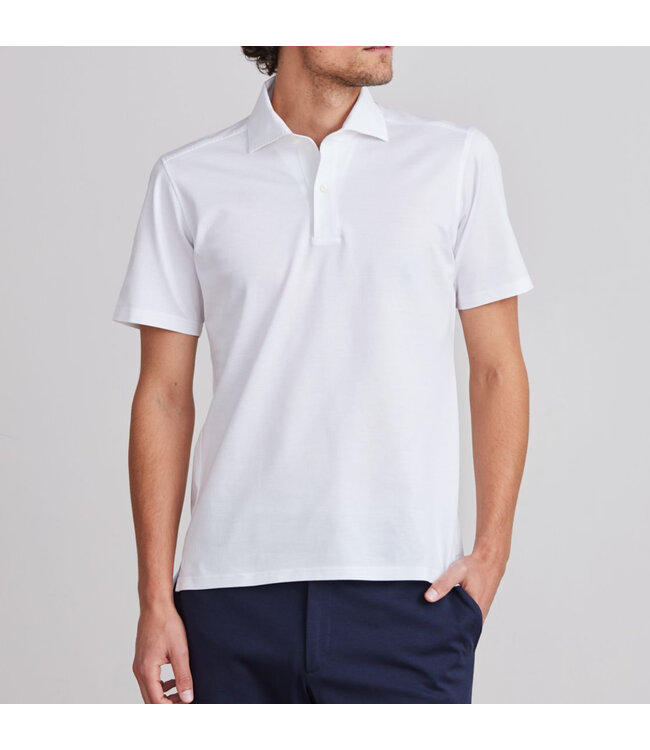 White Knit Polo