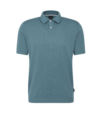 BUGATTI Teal Knit Sweater Polo