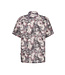 Modern Fit Grey Pink Camp Shirt