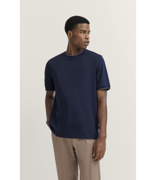 Navy Pique T-Shirt