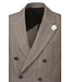 Modern Fit Mid Brown Pin Striped Double Breasted Sport Coat