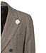 Modern Fit Mid Brown Pin Striped Double Breasted Sport Coat