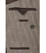 Modern Fit Mid Brown Pin Striped Double Breasted Sport Coat