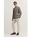 Modern Fit Mid Brown Pin Striped Double Breasted Sport Coat