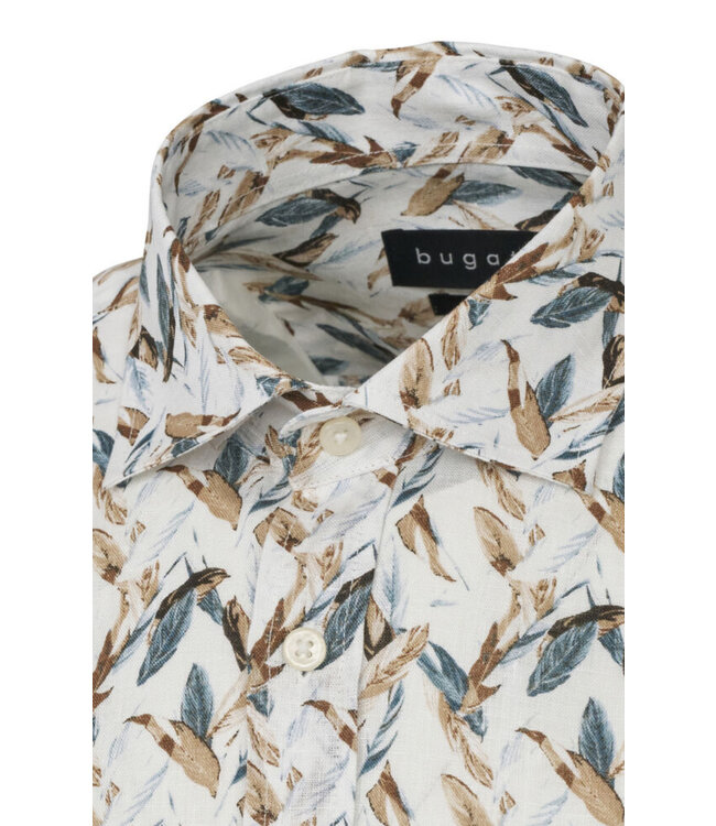 Modern Fit White Feather Shirt